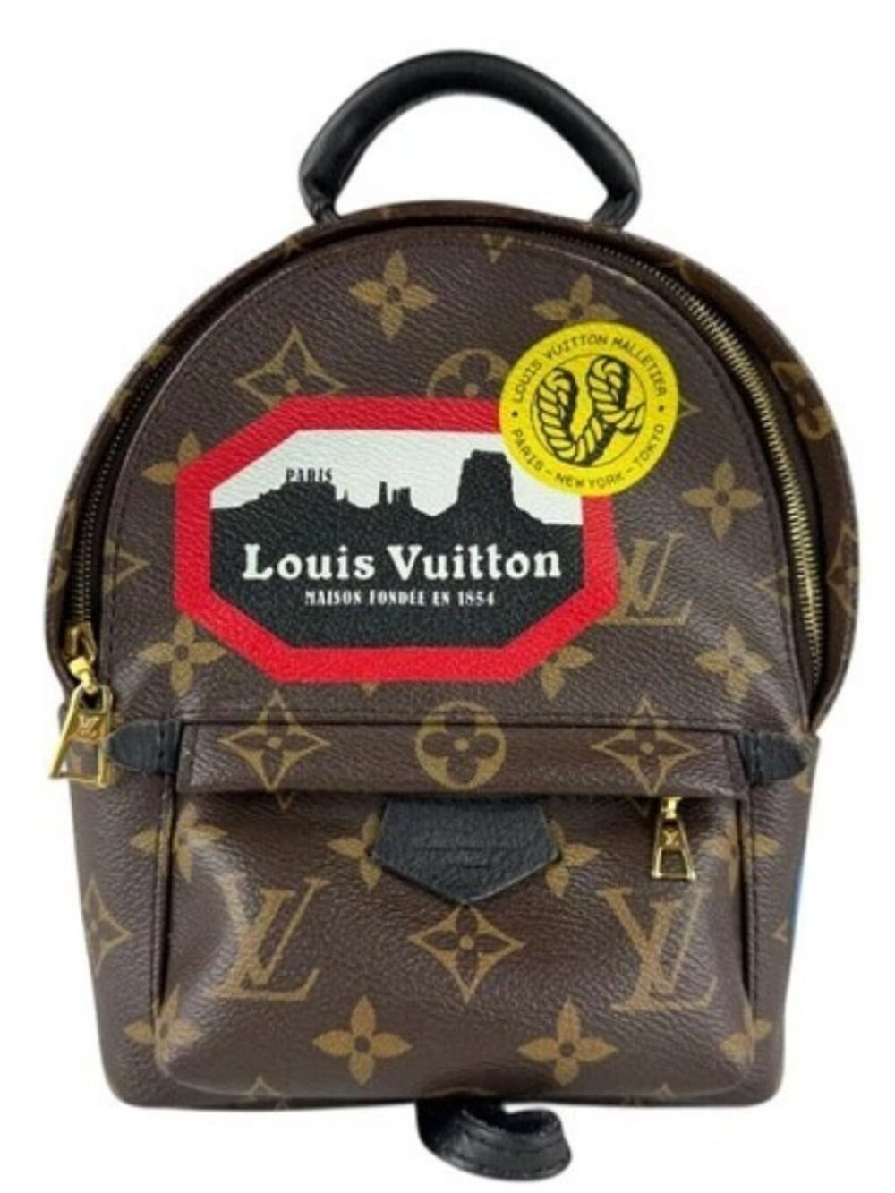 Auth LOUIS VUITTON Monogram Palm Springs MINI Backpack Brown M42971 - z9060